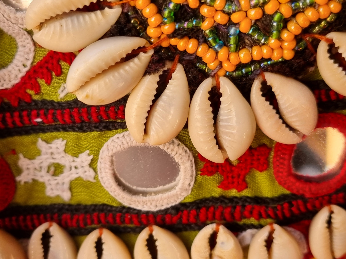 Cowrie Embroidered Handbag