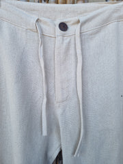 Cotton Plus Size Pants (Cream & Black)
