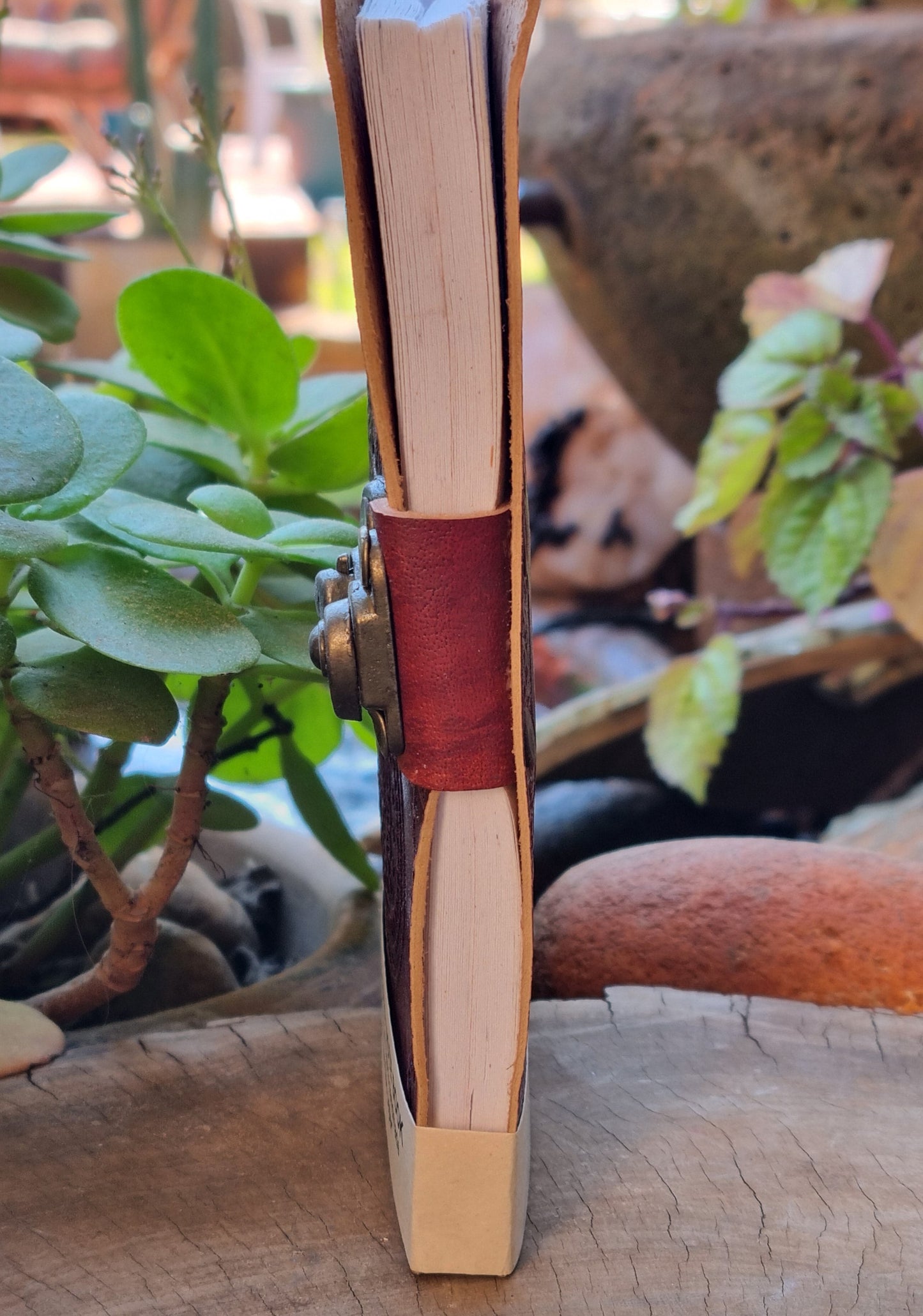 Hamsa Hand Leather Journal