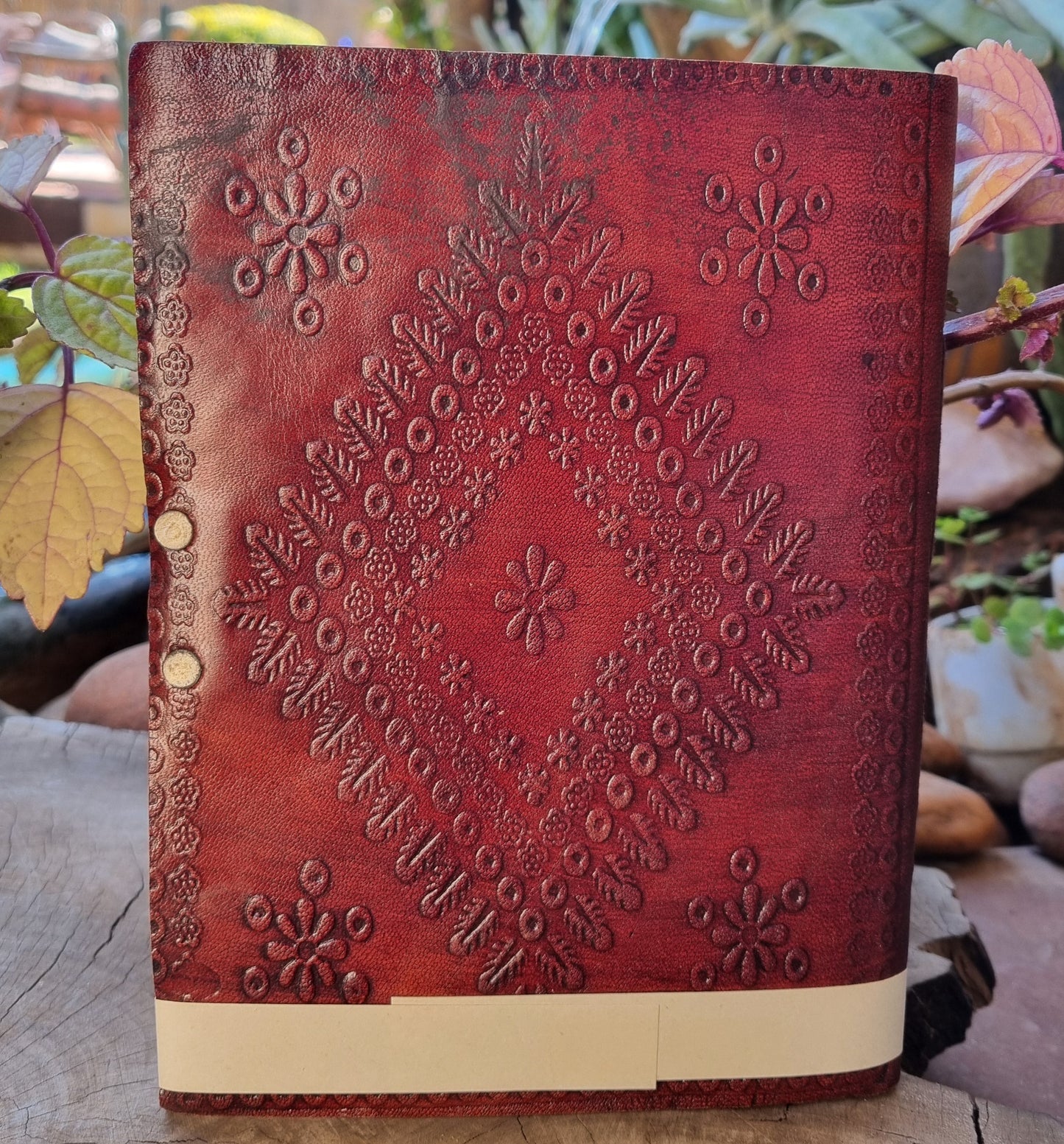Malachite Leather Journal
