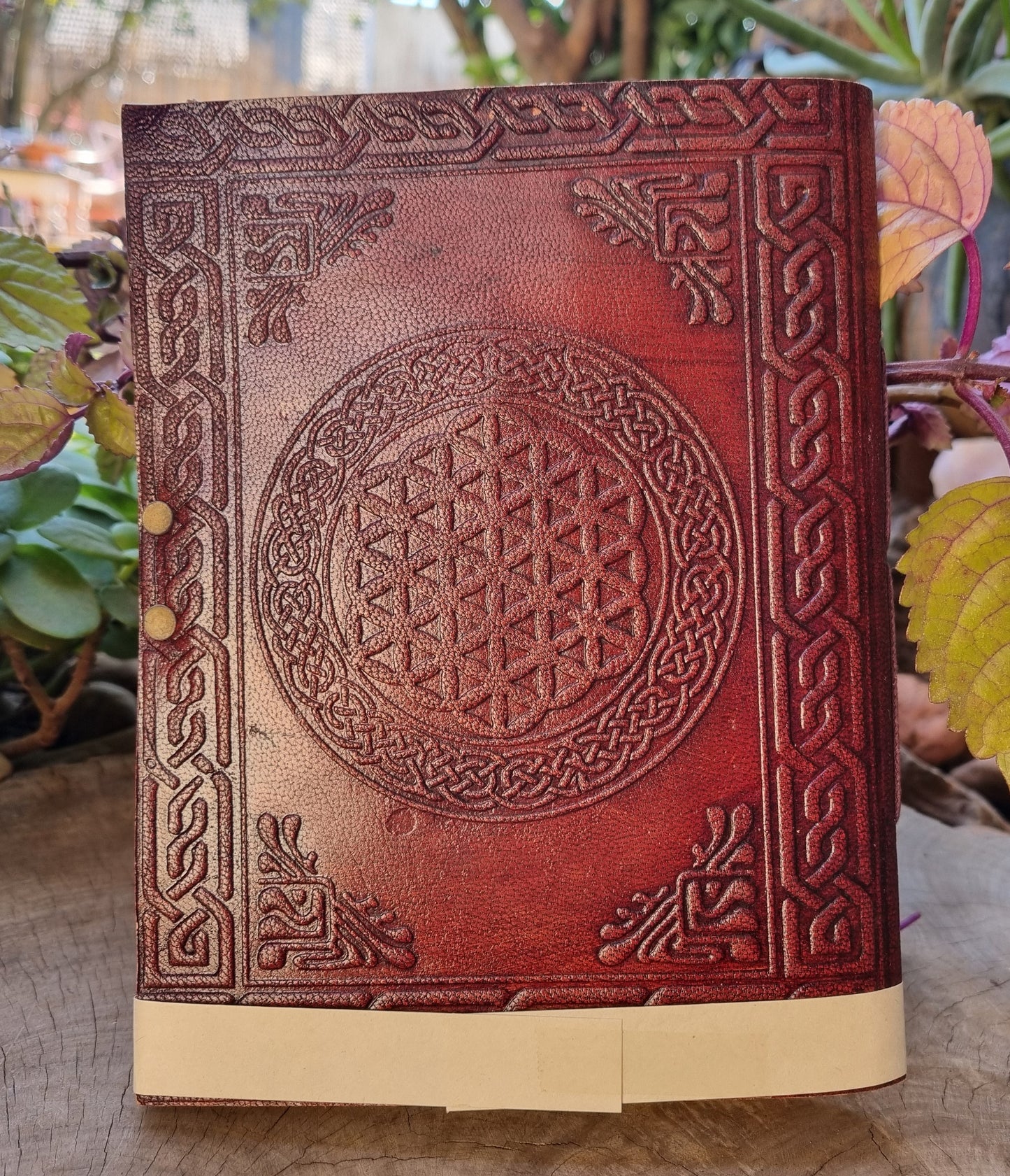 Malachite Leather Journal