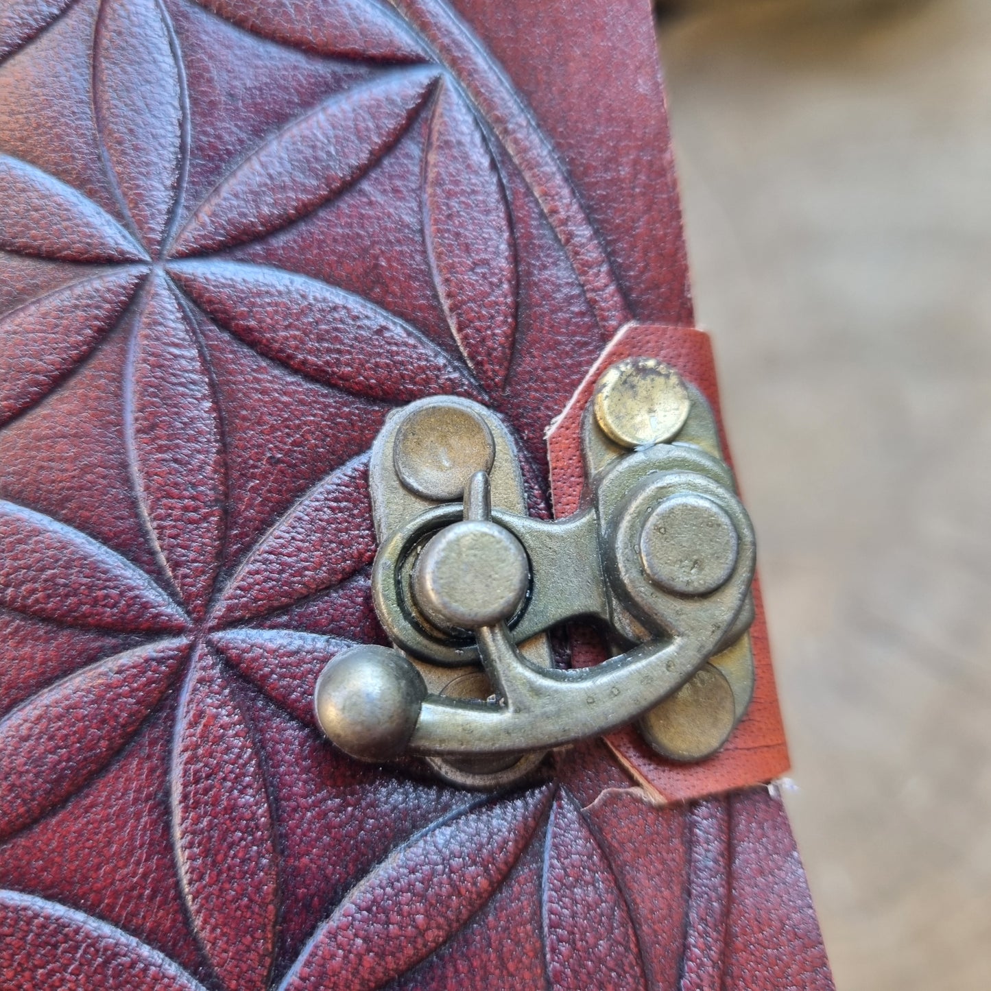 Flower Of Life Leather Journal