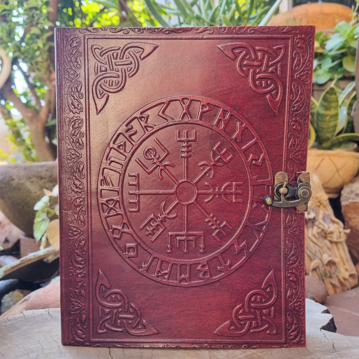 Norse Compass Leather Journal