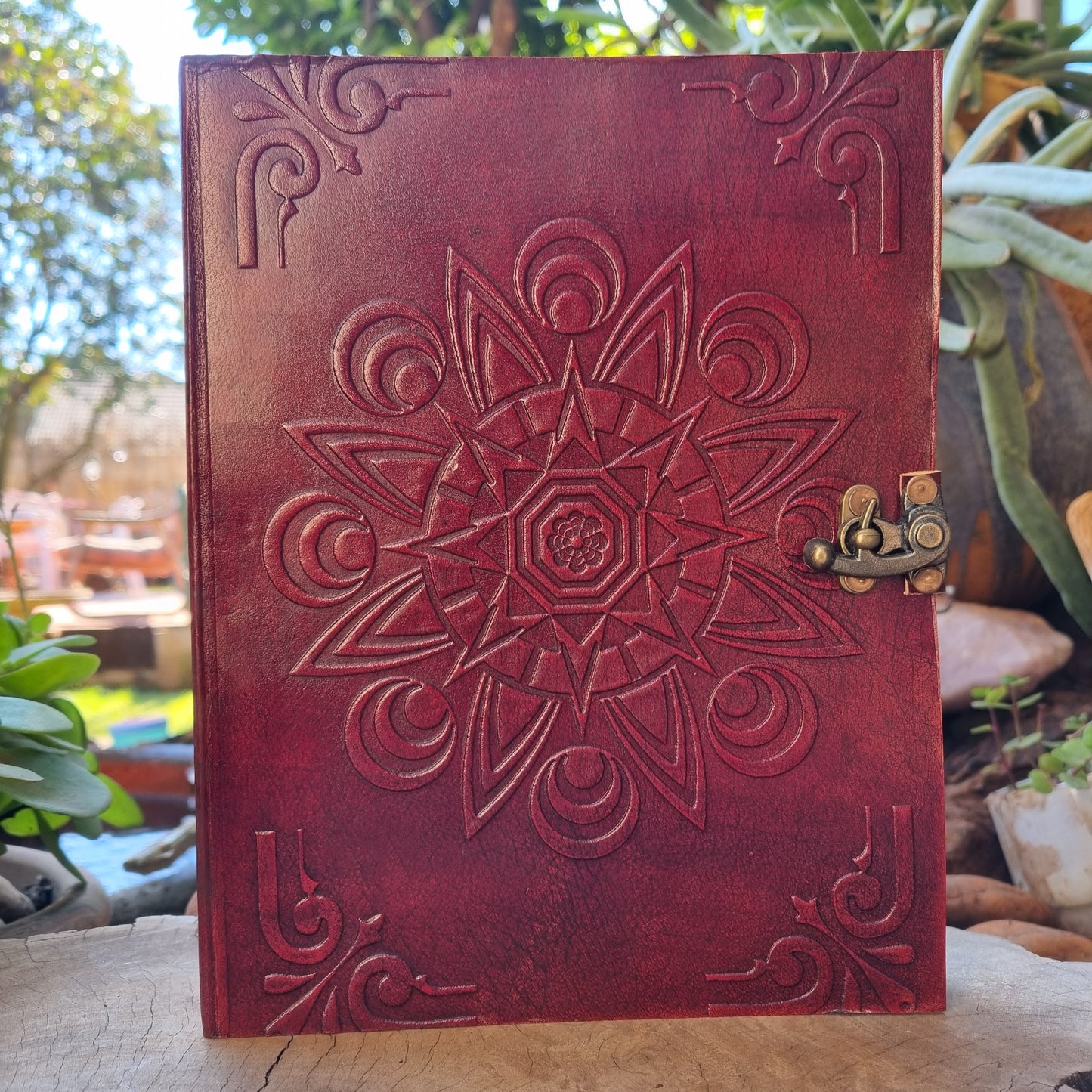 Mandala Leather Journal