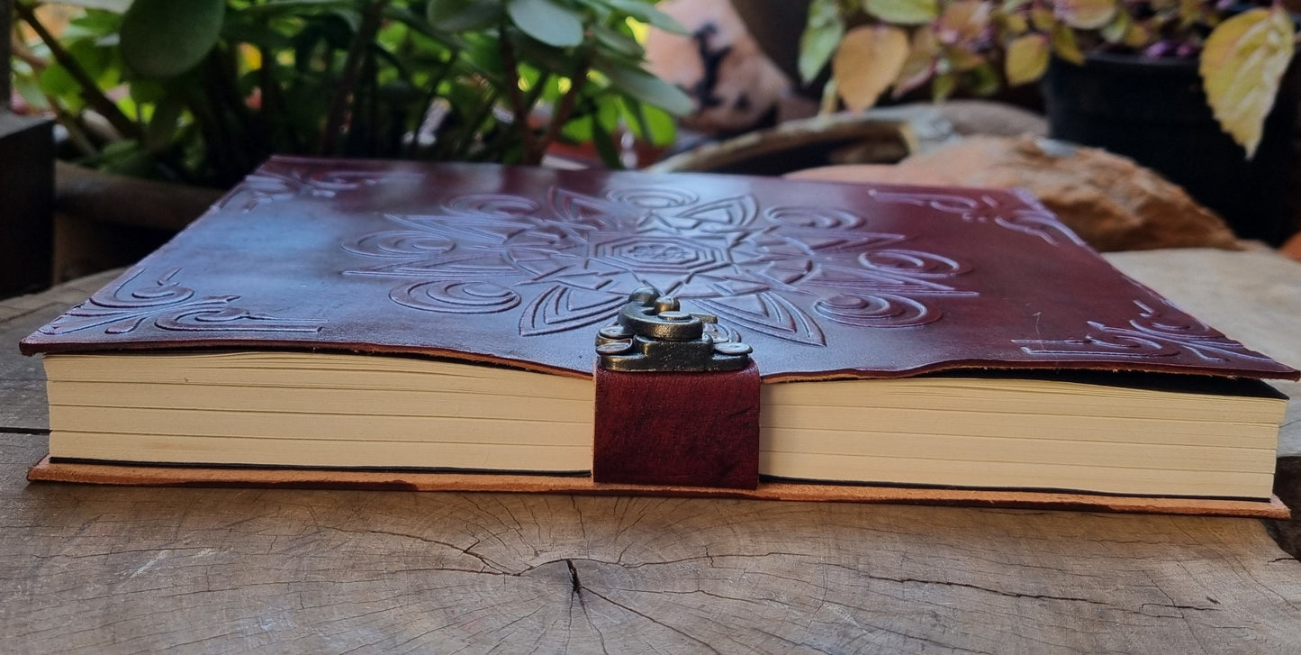 Mandala Leather Journal