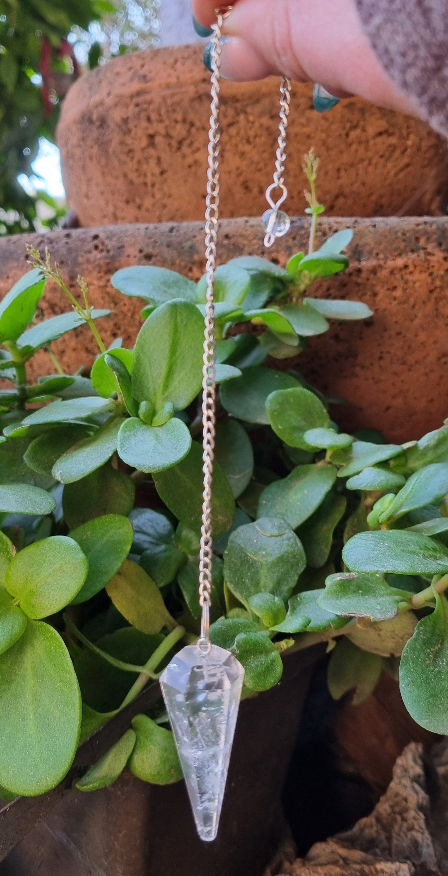 Clear Quartz Pendulum