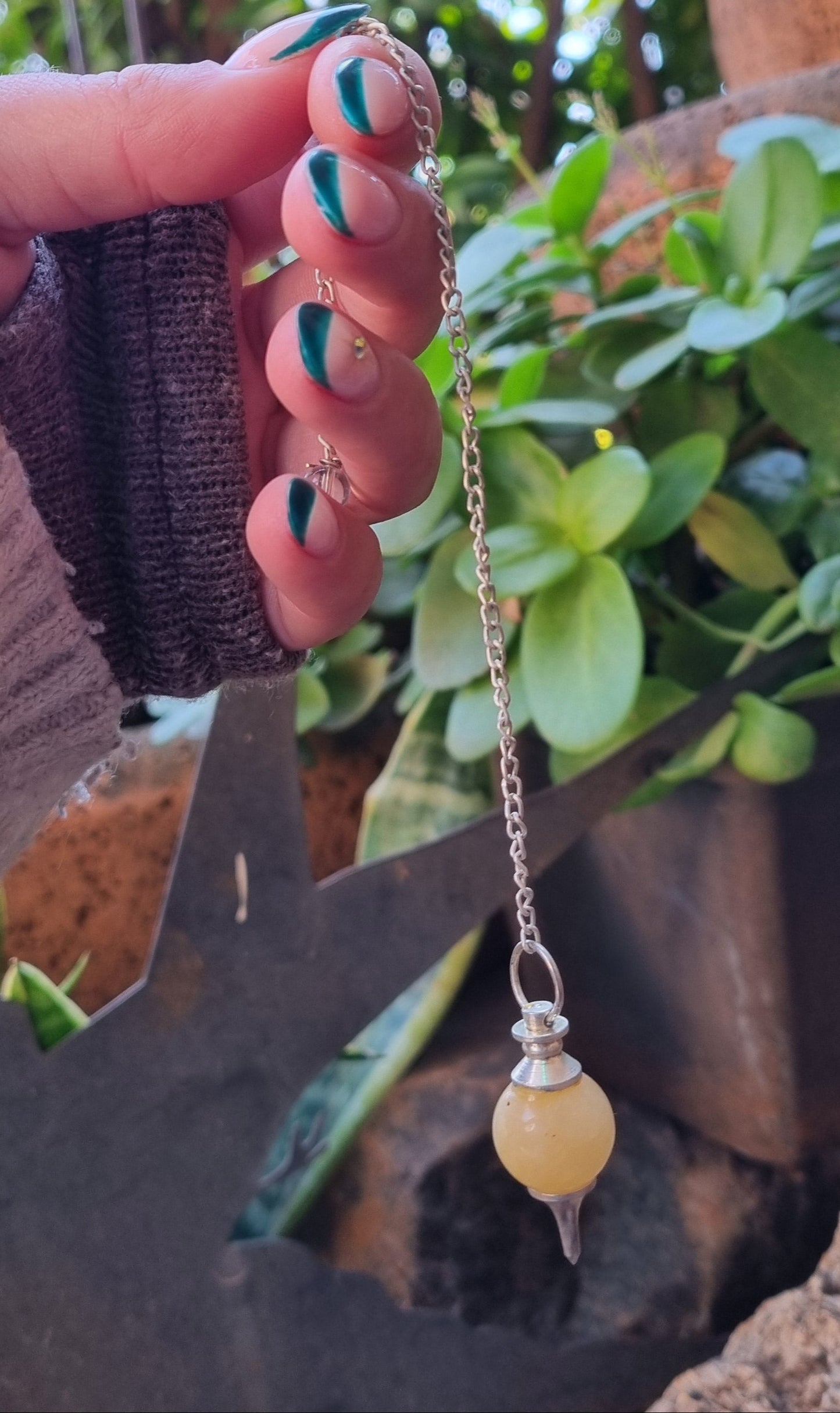 Yellow Calcite Pendulum