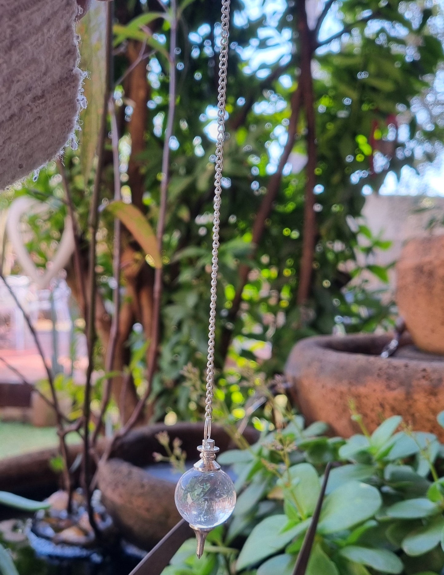 Clear Quartz Pendulum