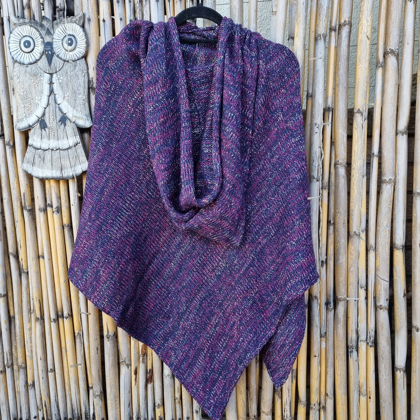 Sweet Pea Knitted Shawl (Hooded)