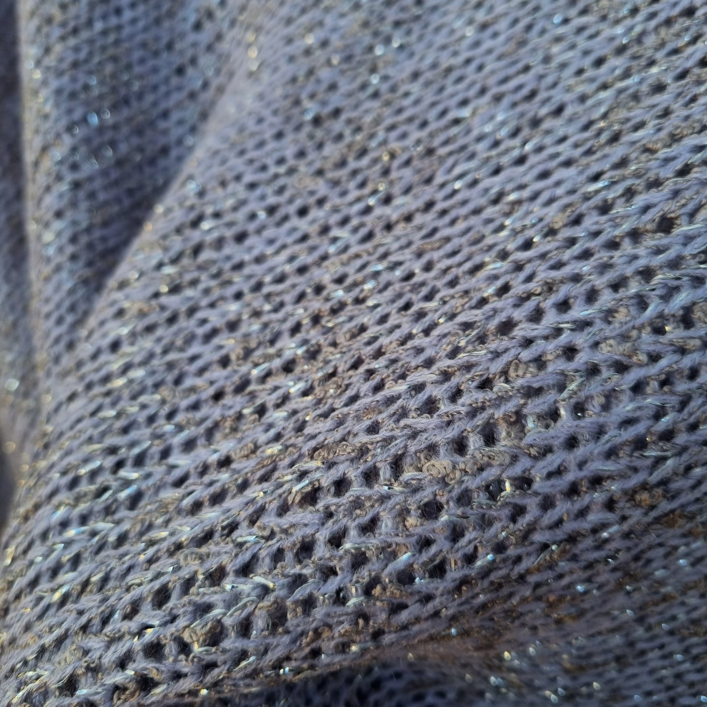 Lavender Knitted Shawl (Hooded)