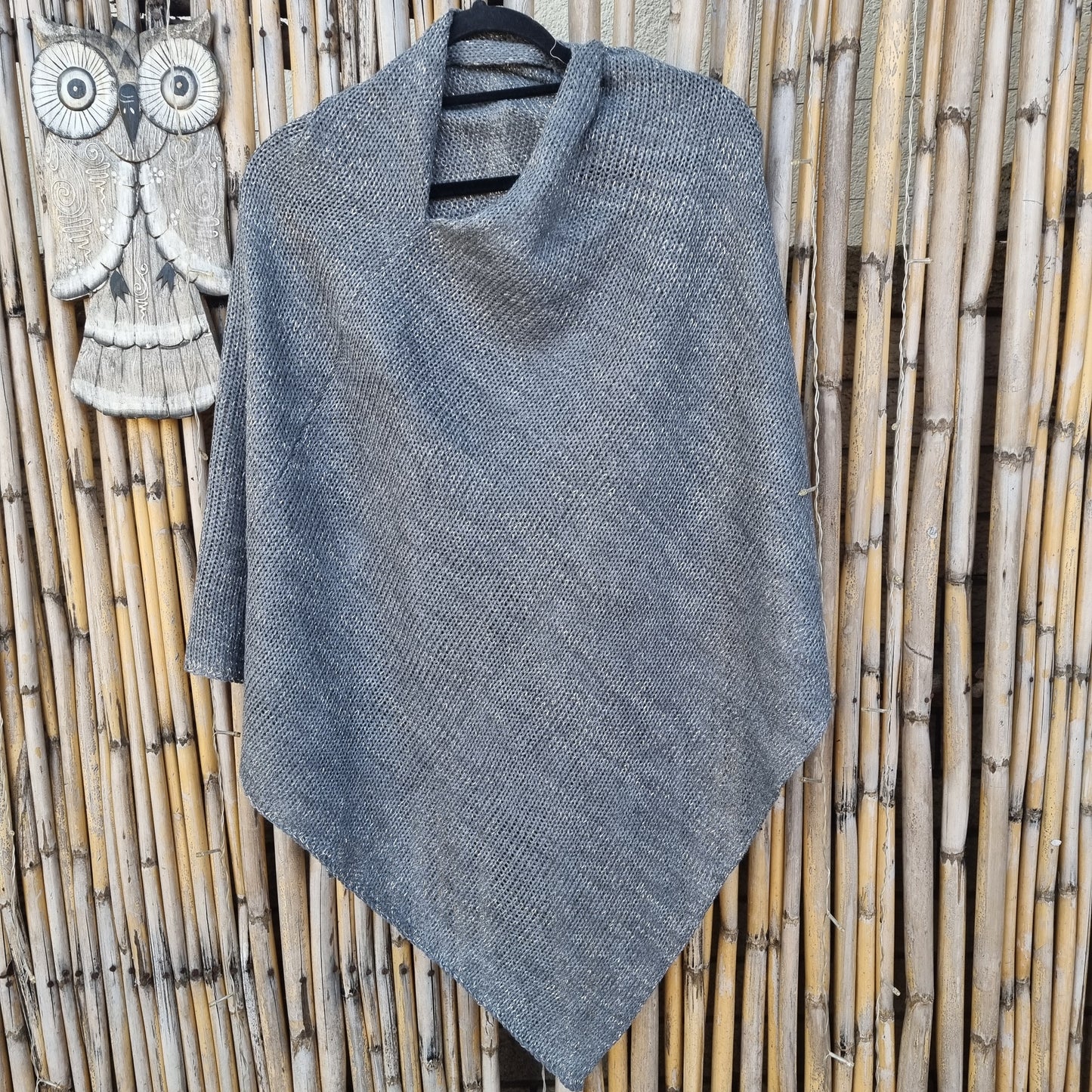 Brownstone Boho Knitted Shawl