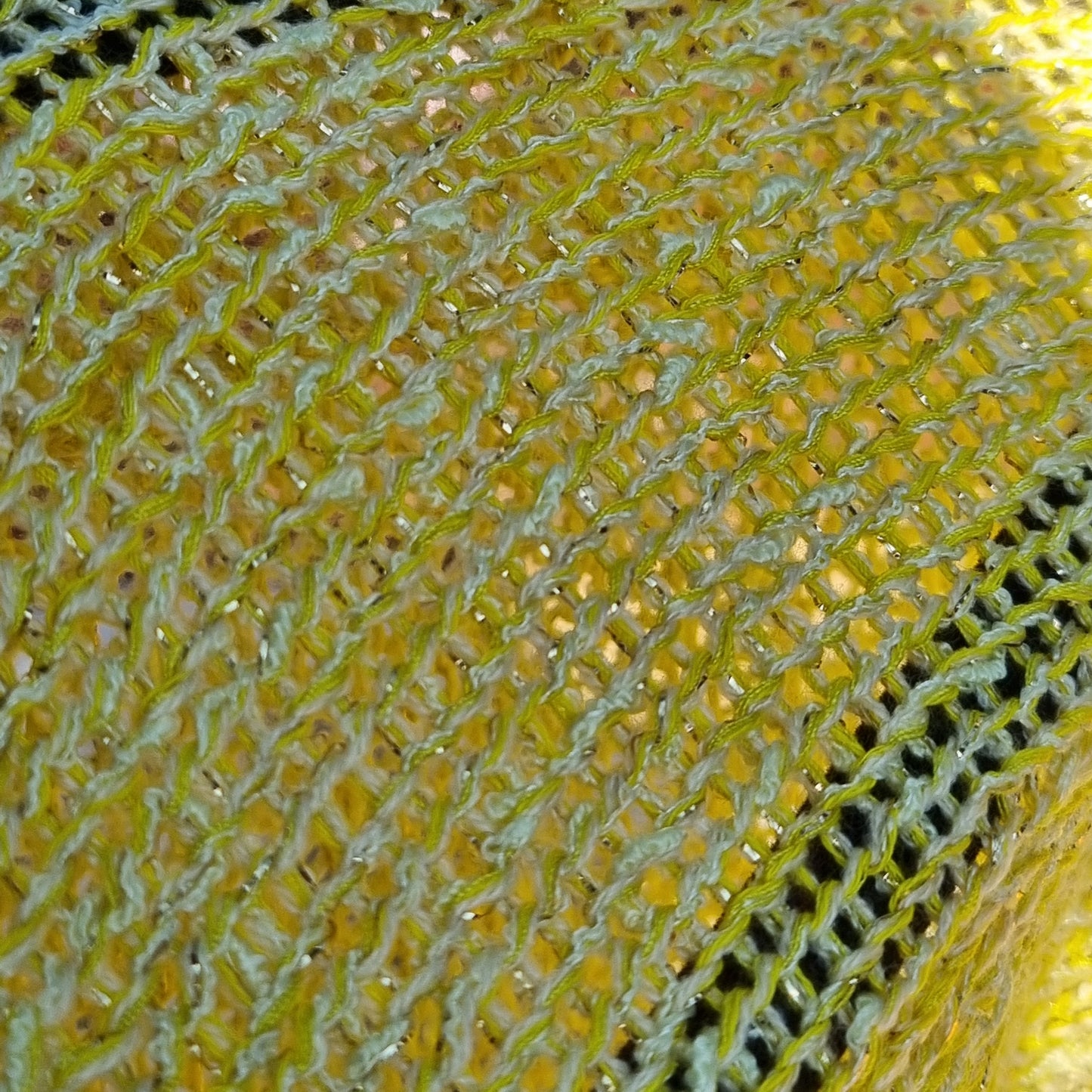 Lemon Sparkle Knitted Shawl