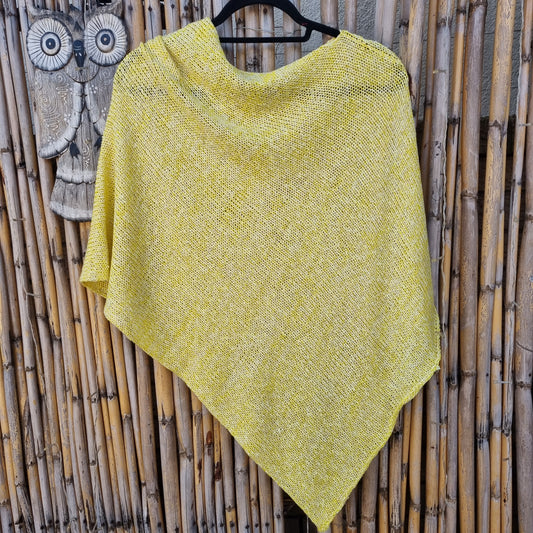Lemon Sparkle Knitted Shawl
