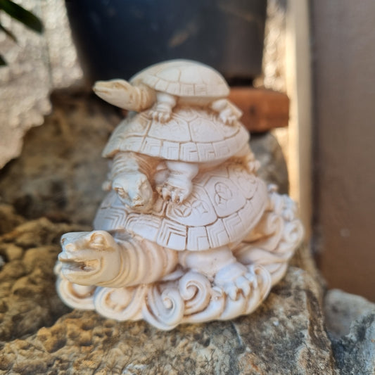 Tortoise Trio Statue