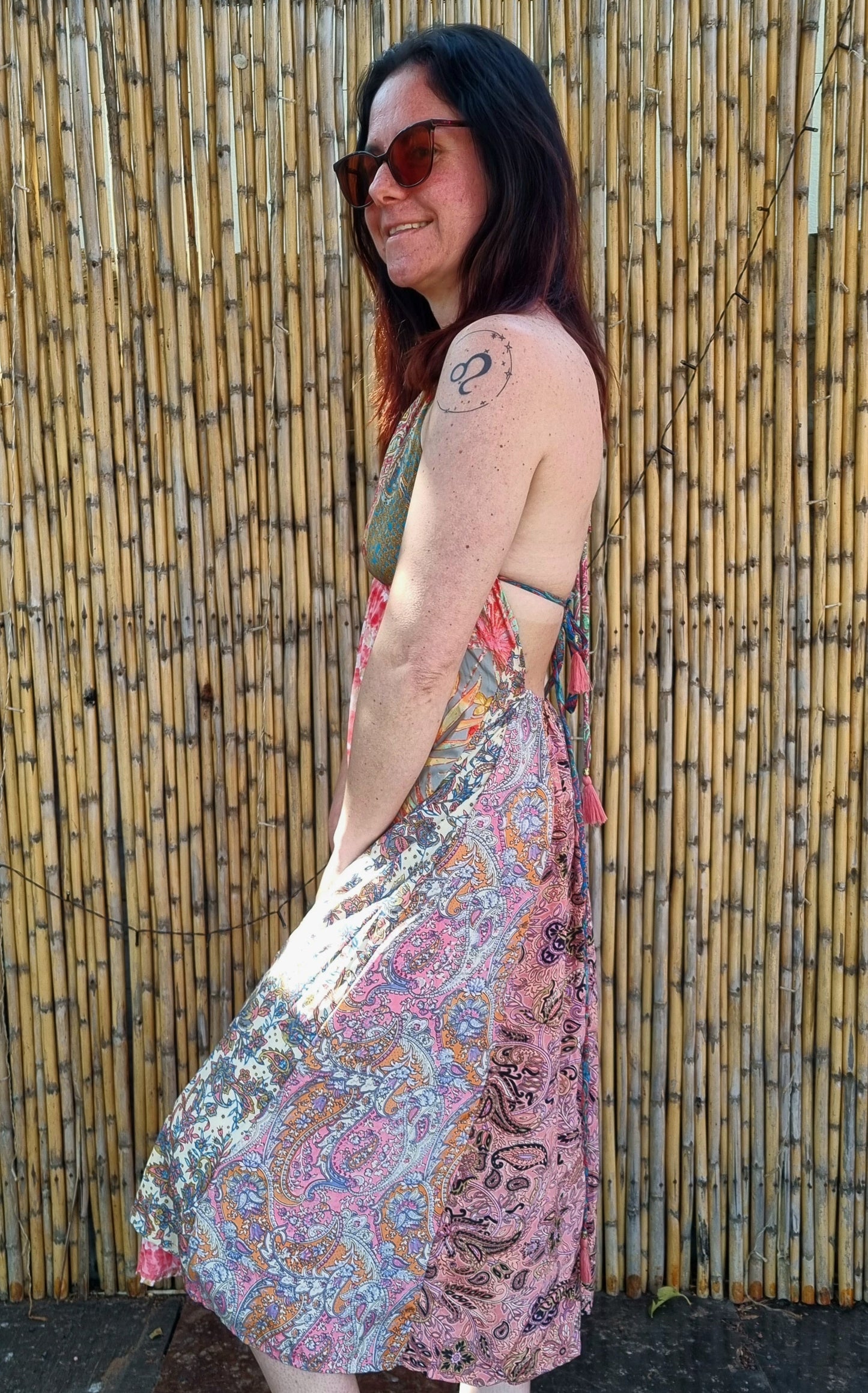 Green Tea Silk Dress