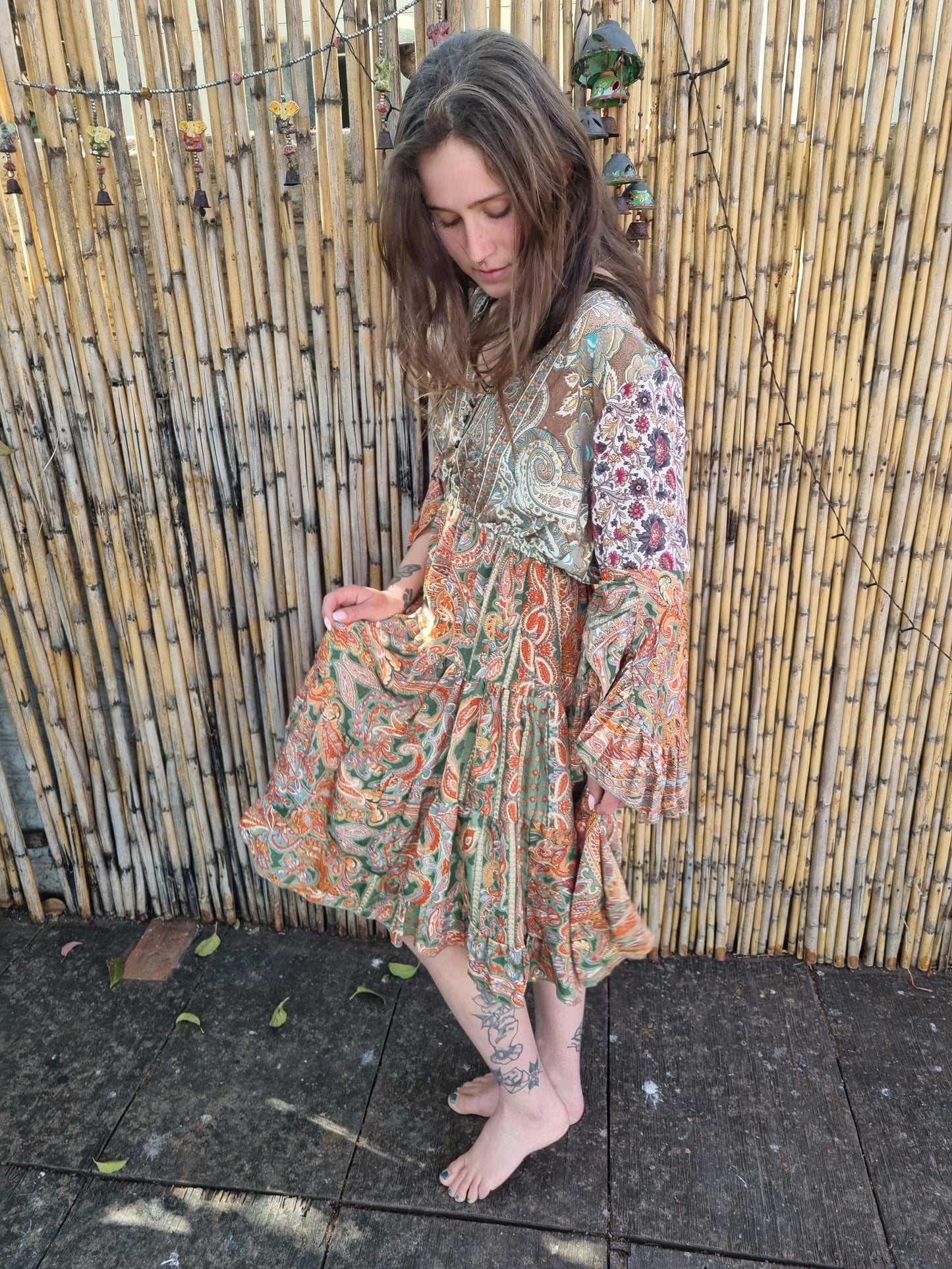Orange Blossom Silk Dress