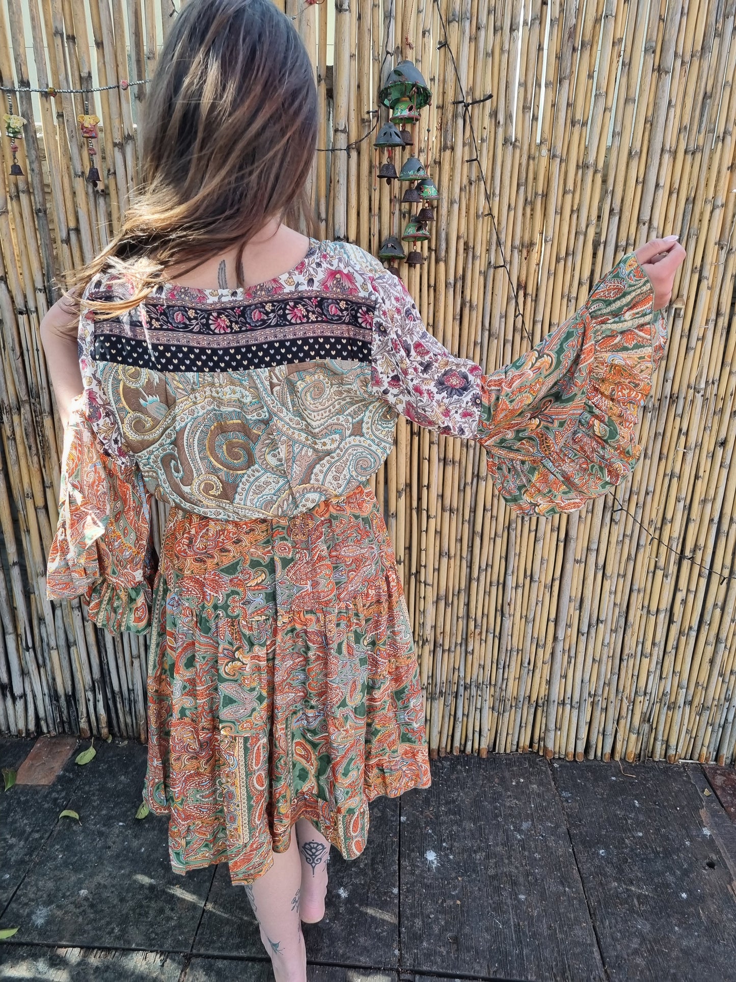 Orange Blossom Silk Dress