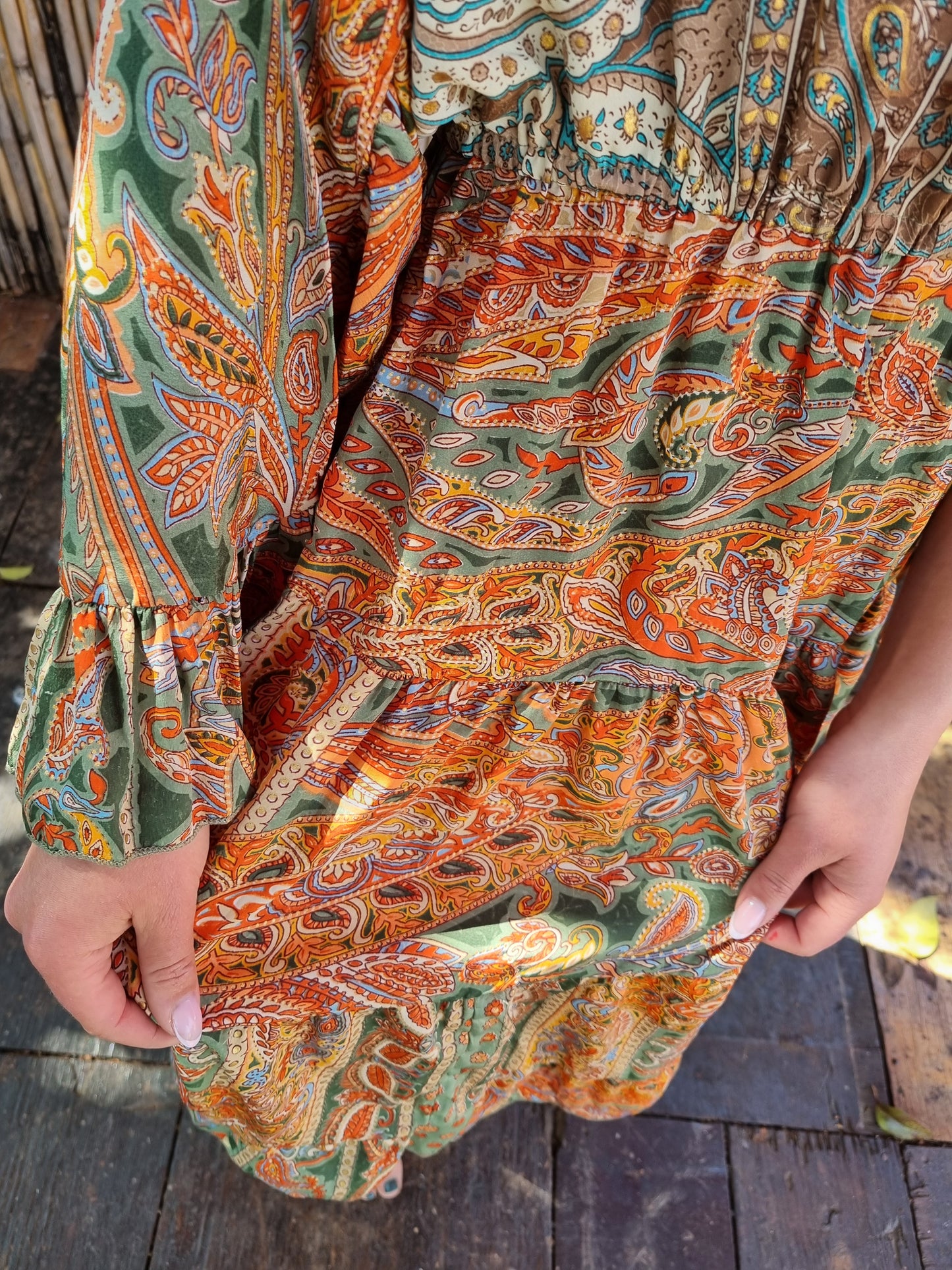 Orange Blossom Silk Dress