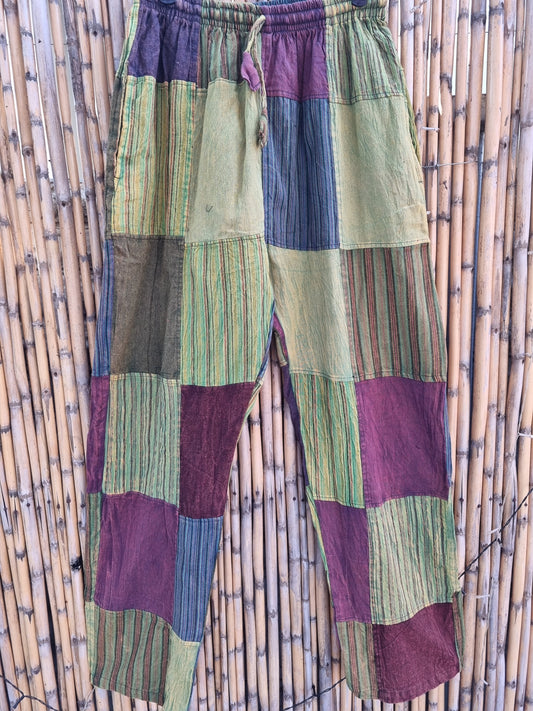 Prairie Cotton Patchwork Pants (XXL)