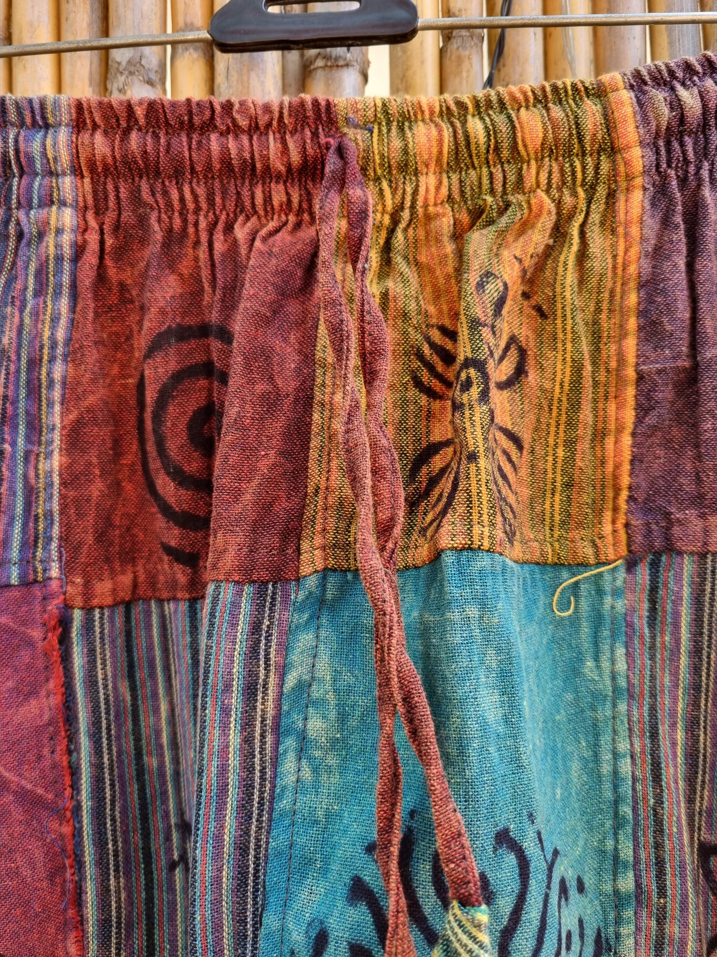 Shaman Cotton Patchwork Pants (XXL)