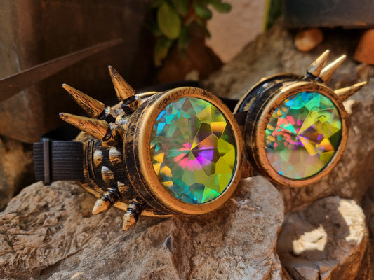 Steam Punk Kaleidoscope Goggles (VARIOUS COLOURS)