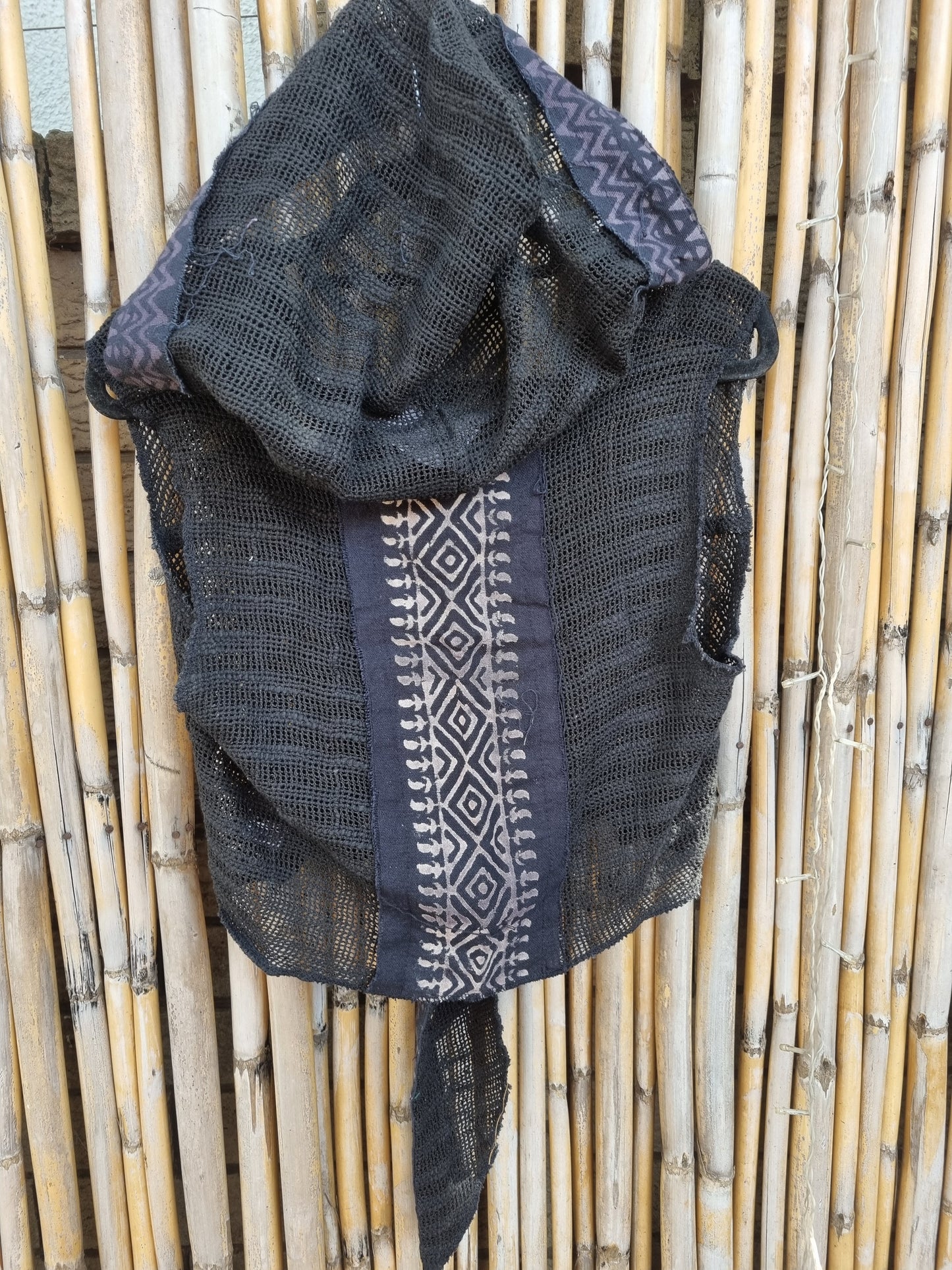 Midnight Cotton Tie Top