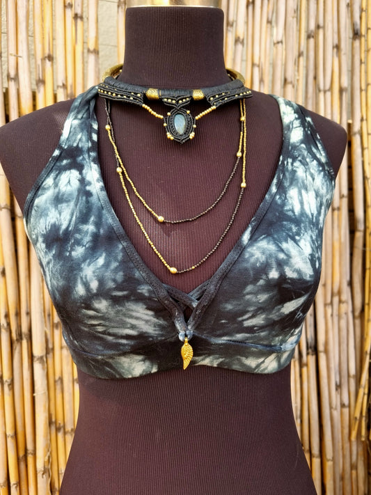 Dark Ocean Yoga Top