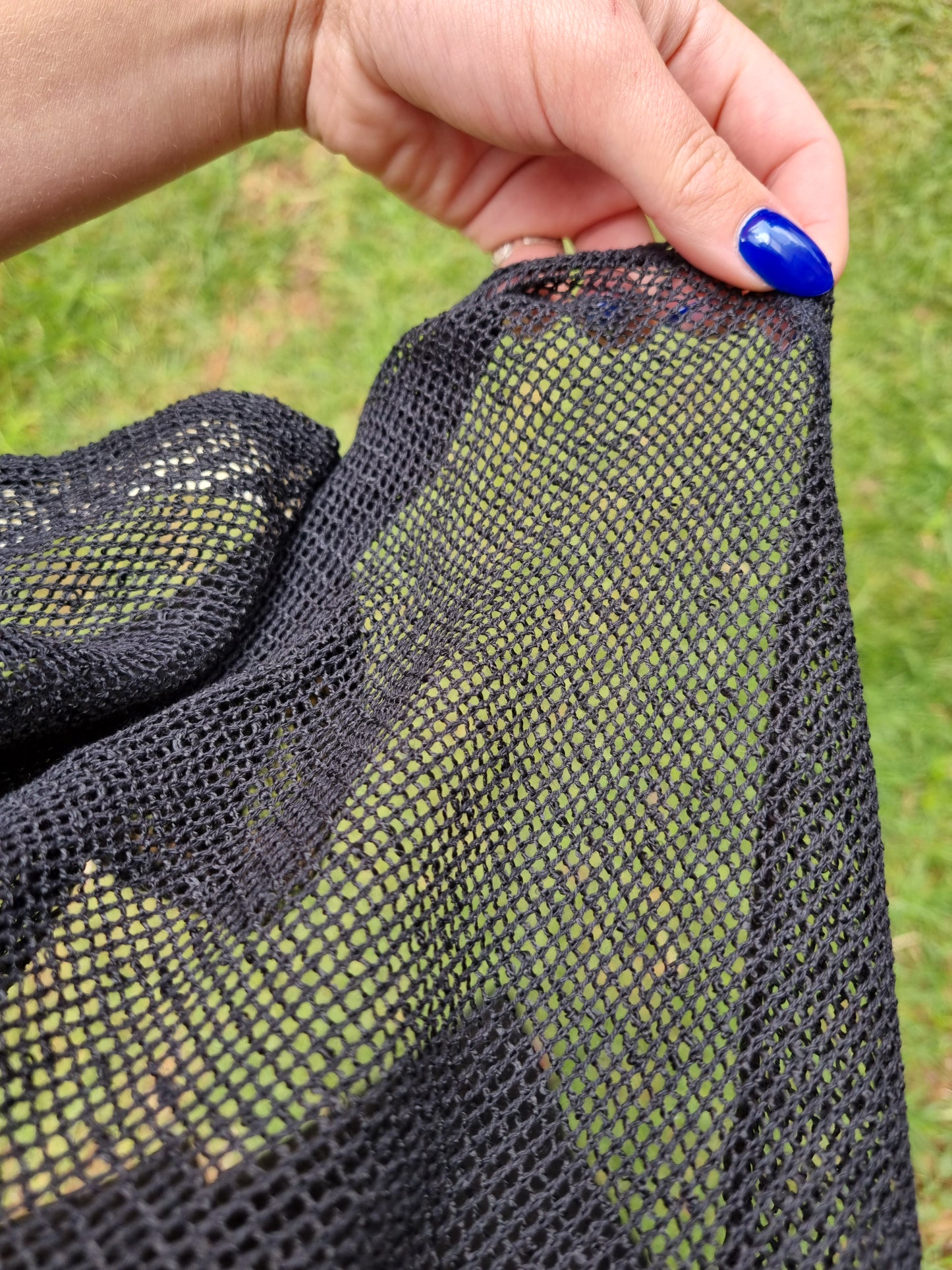 Cotton Throw Mesh Top