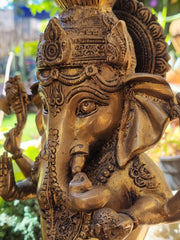 Solid Brass Lord Ganesha Statue
