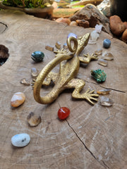 Solid Brass Gecko Door Handle