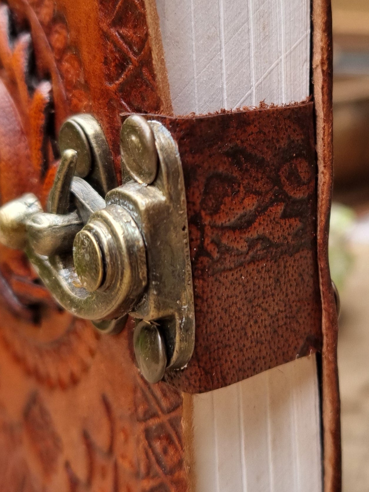 Tiger's Eye Leather Journal (13CM X 10CM)