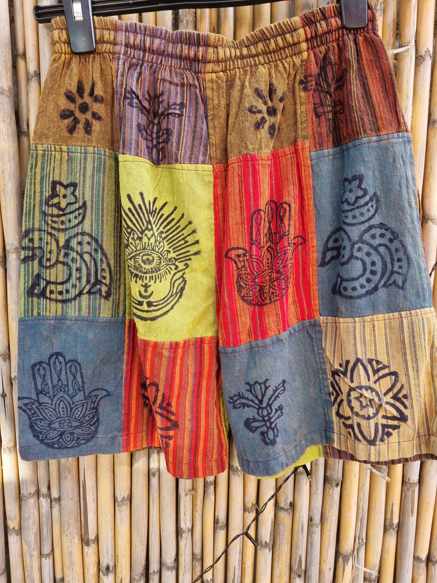 Cotton Patchwork Shorts