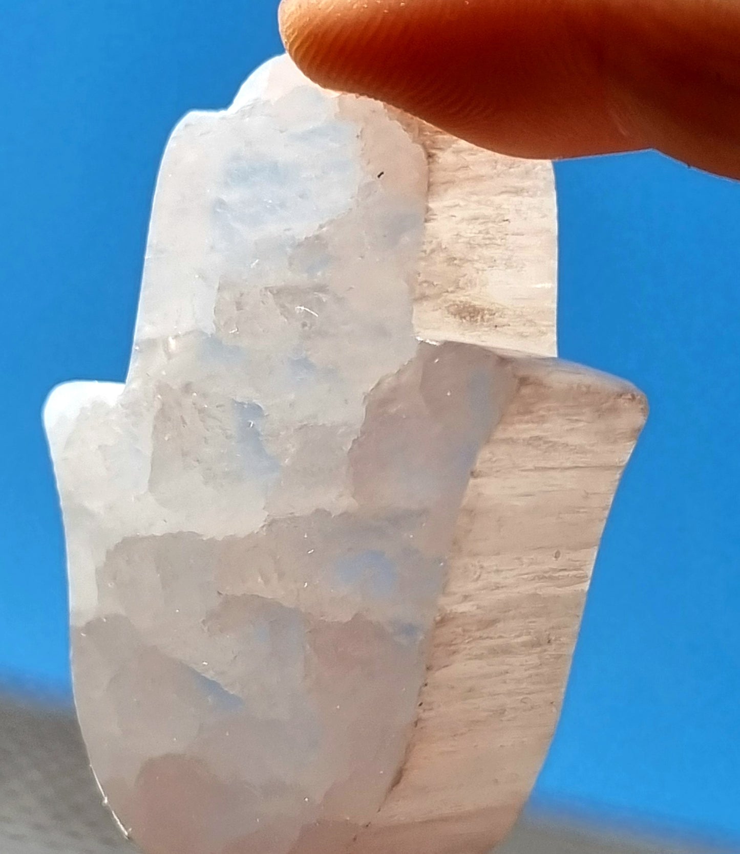 Selenite Hamsa Hand