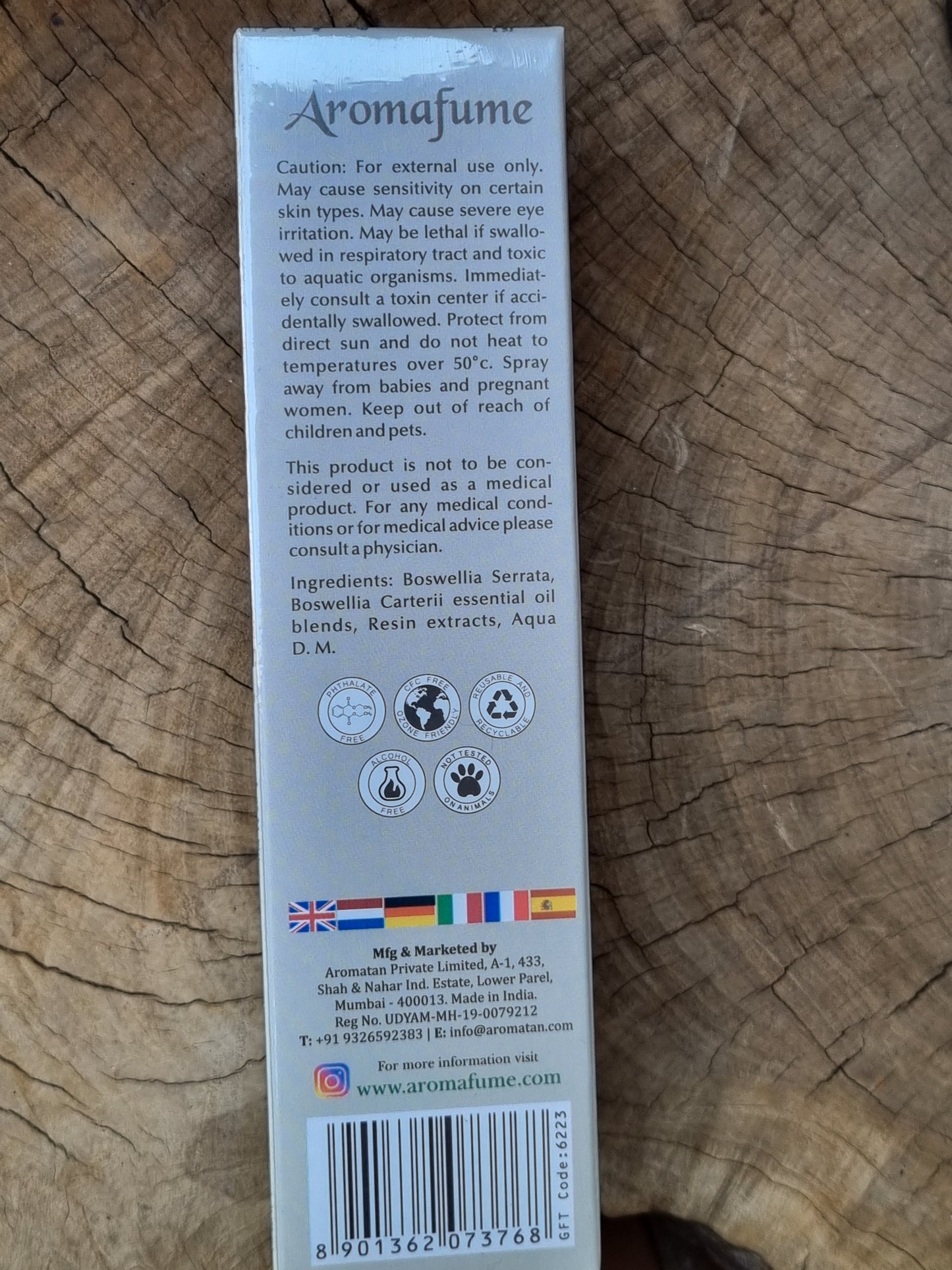 Frankincense Smudge Spray