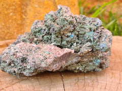 Raw Chrysacola / Malachite / Quartz Specimen 444g