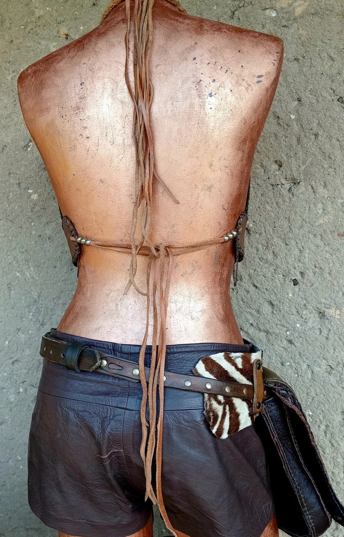 Waru Warrior Leather Top