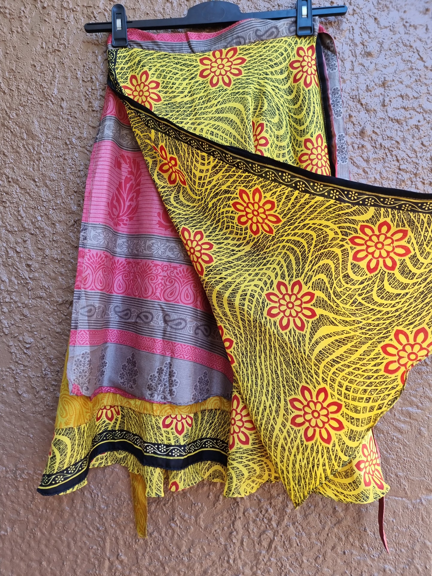 Lemon Lounge Short Wrap Skirt