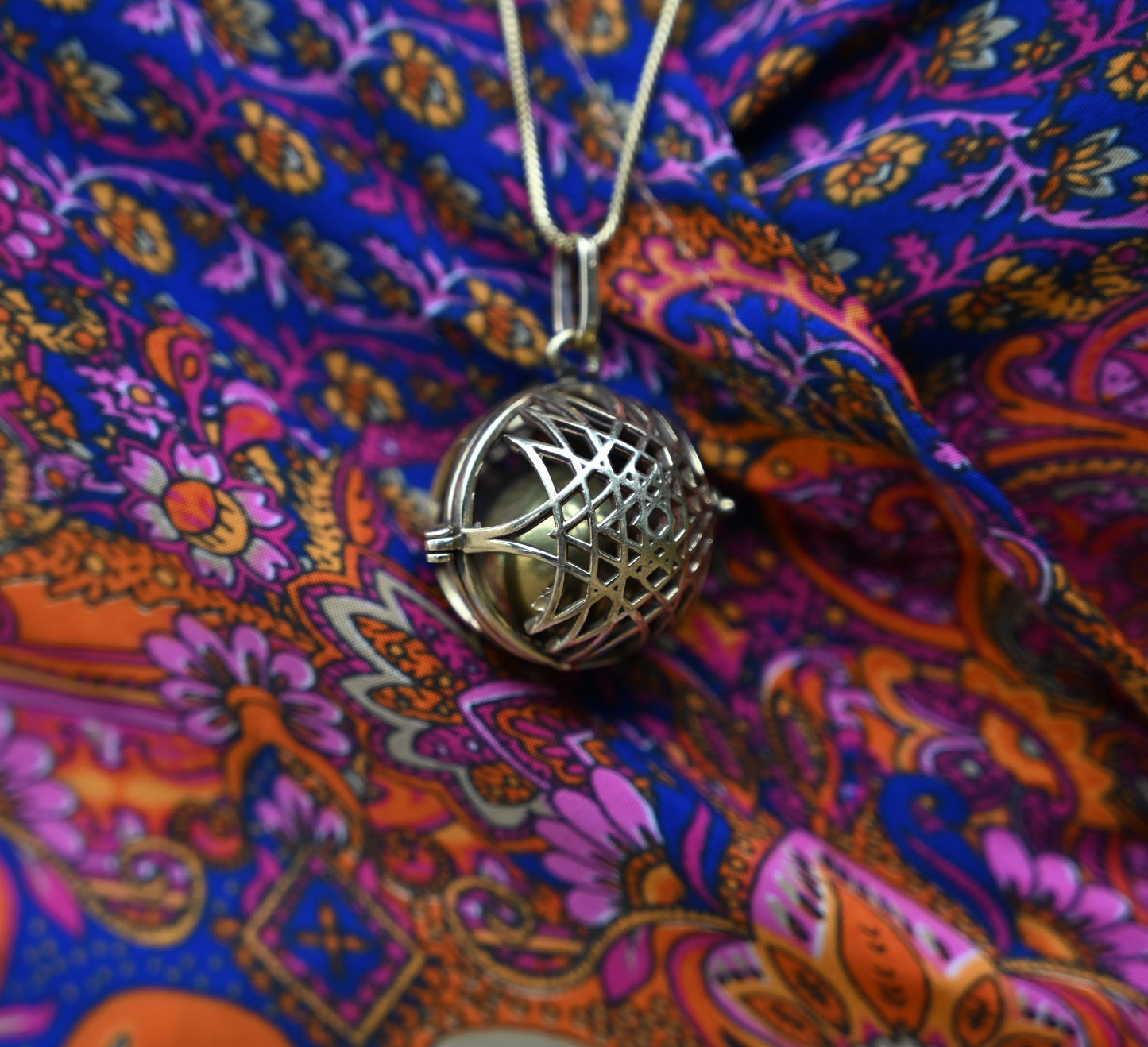 Geometric Harmony Bell Pendant