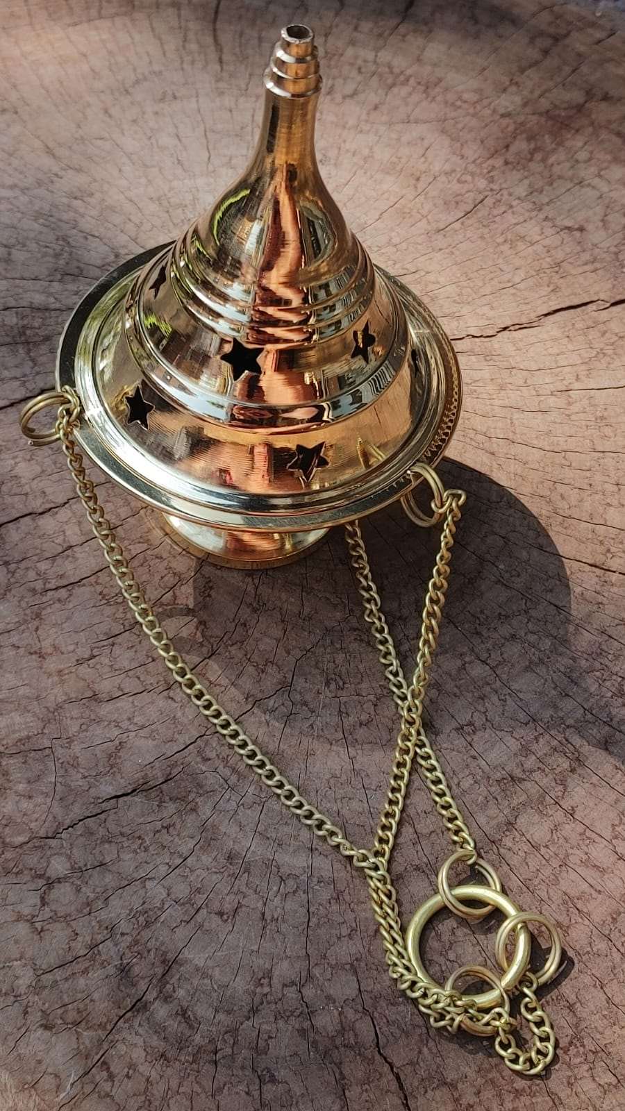 Brass Hanging Incense Holder