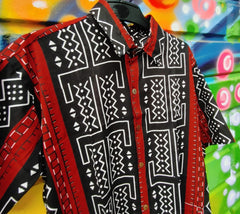 Mens Geometric Print Top- Ceremony