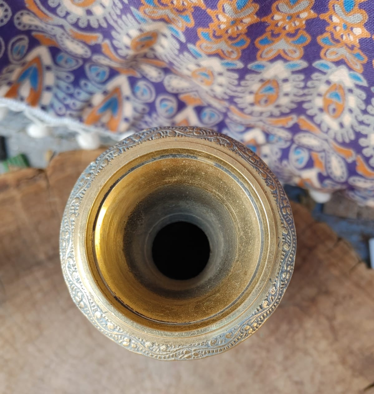 Oriental Hand Painted Vase