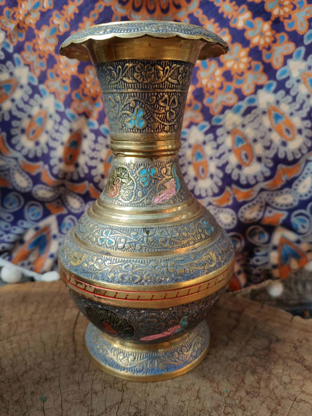 Oriental Hand Painted Vase