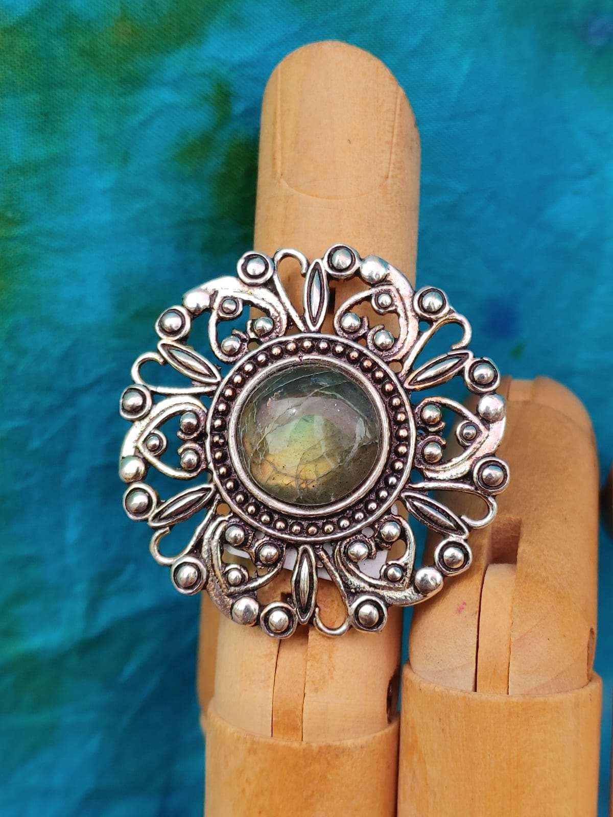 Brooch Style Crystal Rings