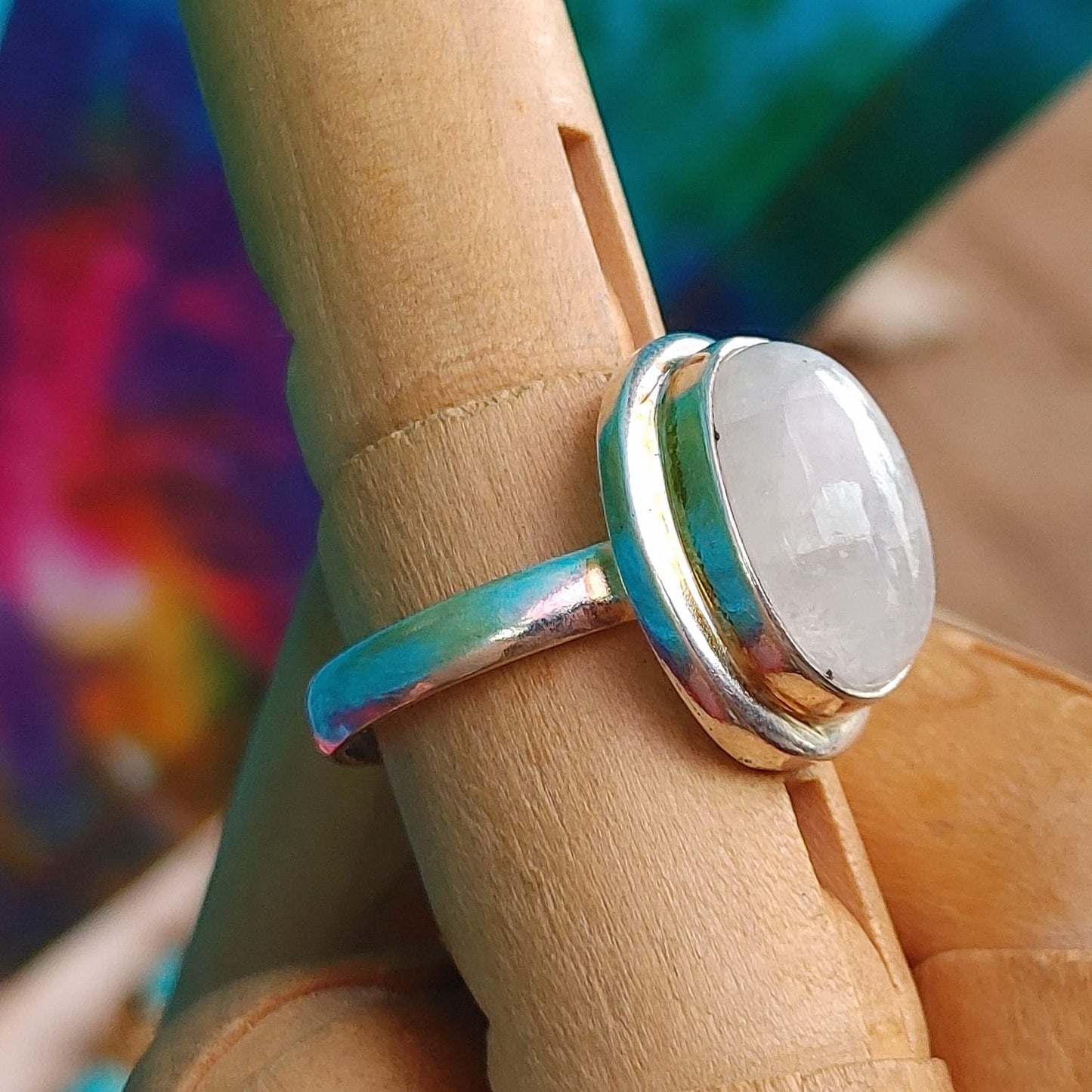 Oval Crystal Rings