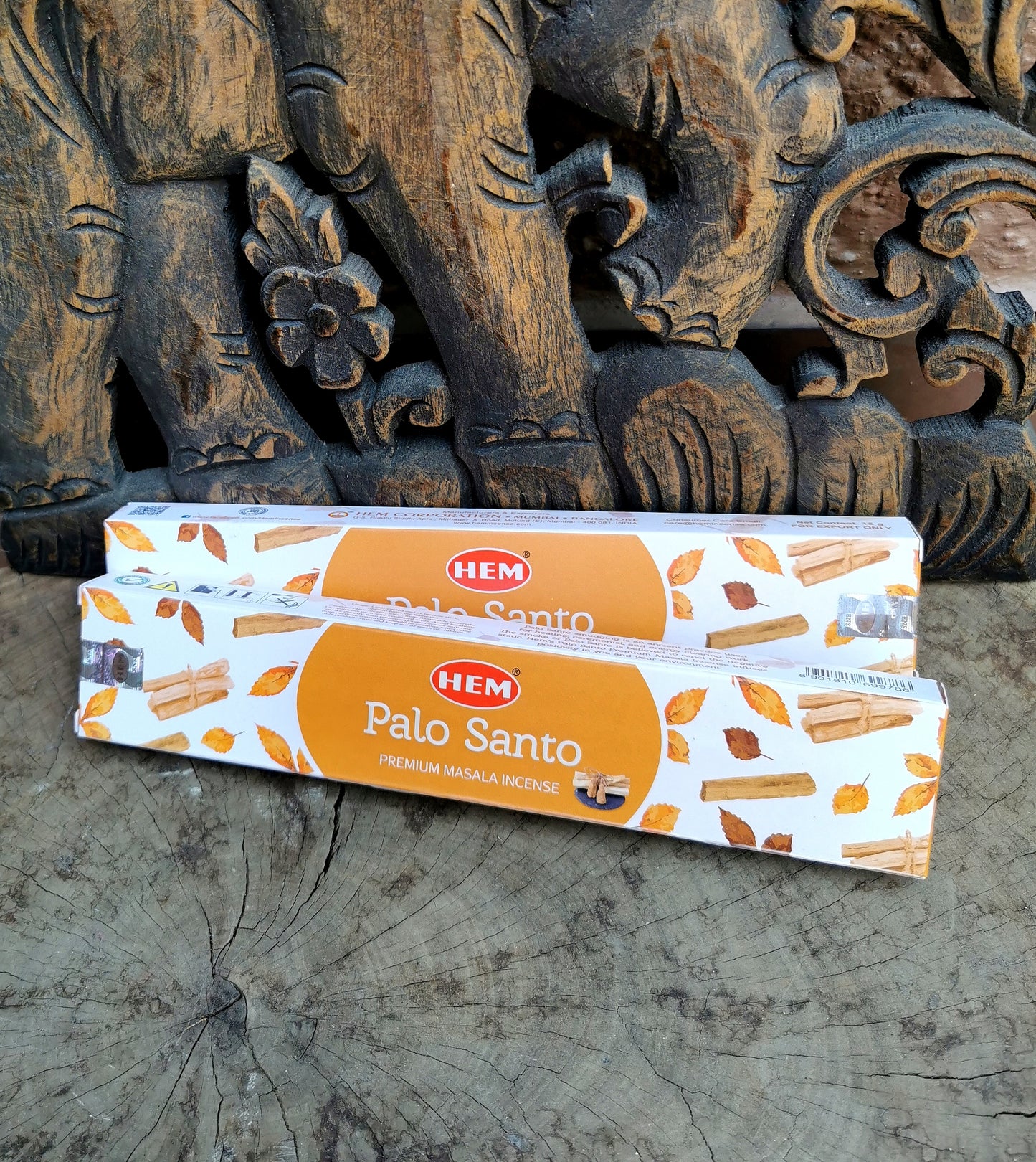 HEM Palo Santo Premium Masala incense sticks.