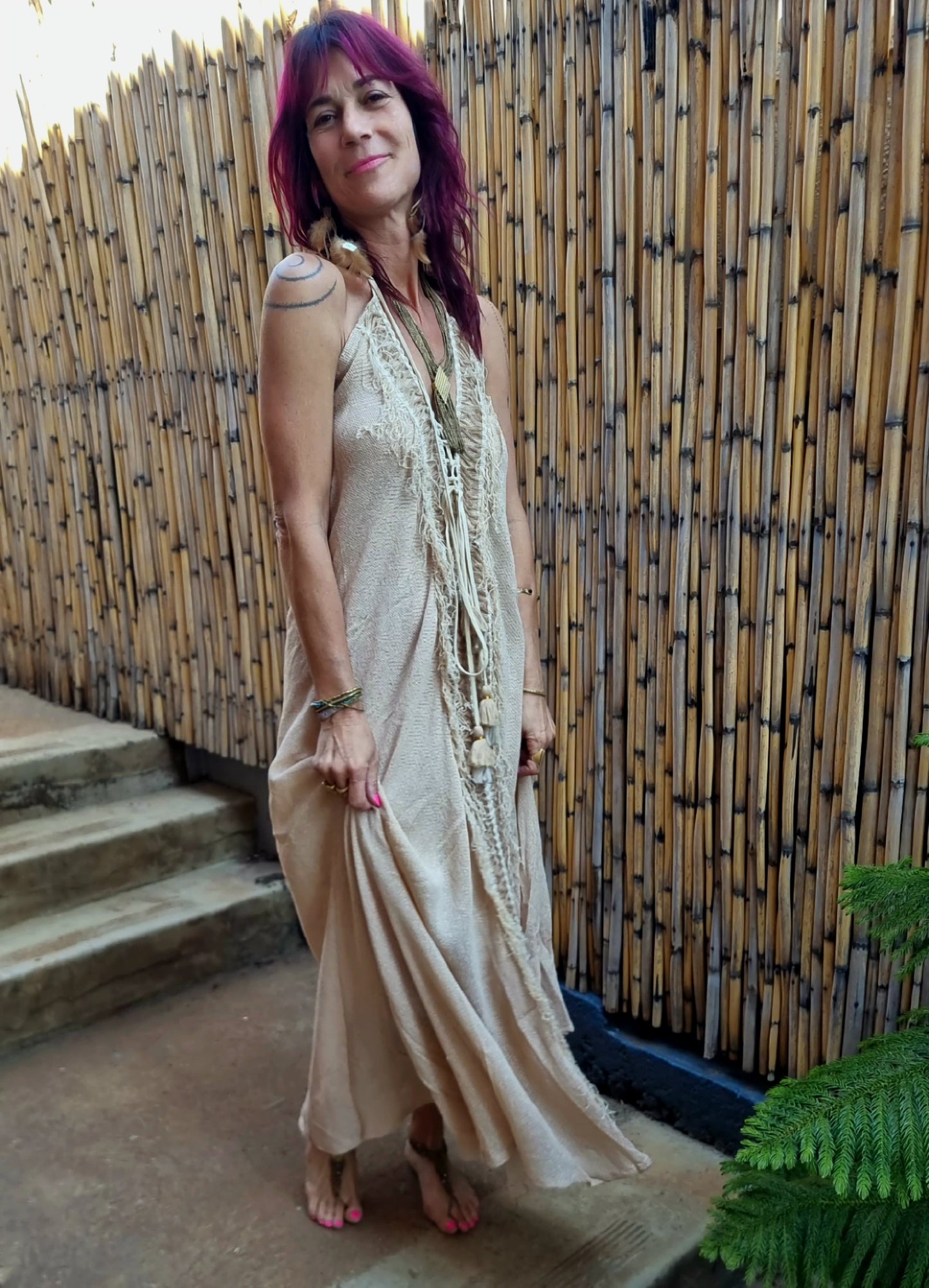 Diamond Shore Cotton/Hemp Dress