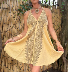 Lemon Cream Short Dress