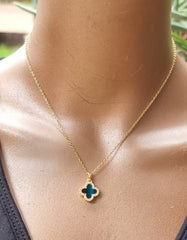 Reversible Pearl Clover Necklace