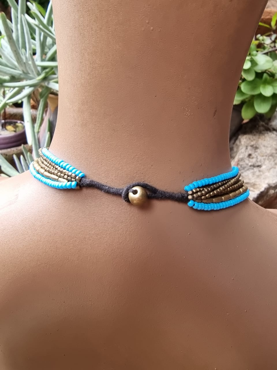 Cleopatra Brass Necklace