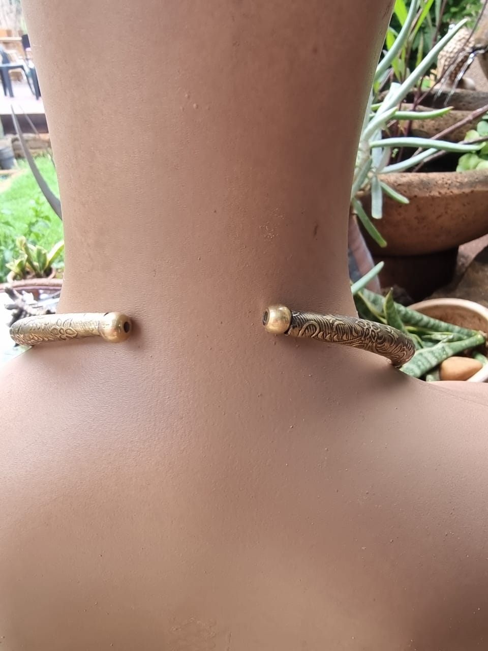 Brass Macrame Necklace